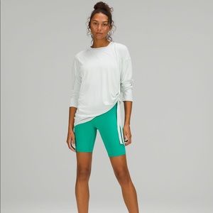 NWT Lululemon Side Cinch Long Sleeve Crew-Ocean Air